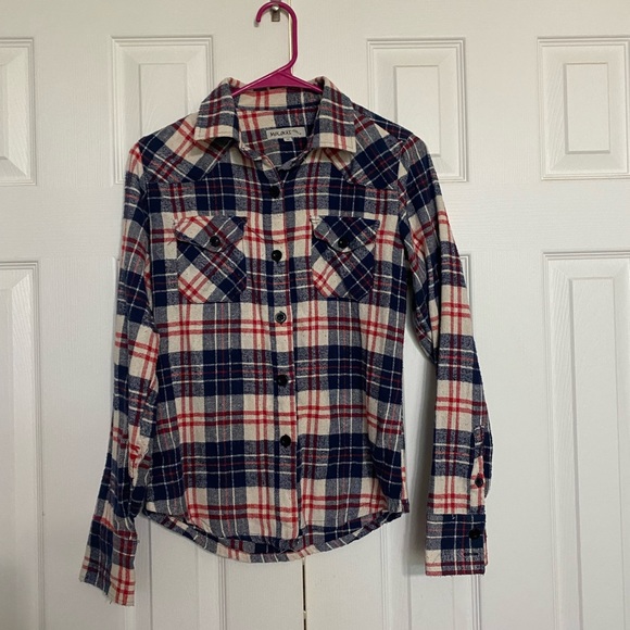 Flannel button down top - Picture 3 of 3